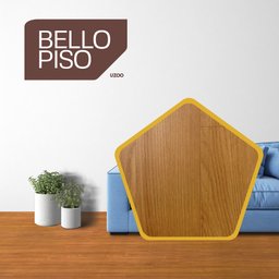 Piso Vinilico em Manta 1,5mm x 2,00m x 2,00m (40m²) Bello Piso - 3