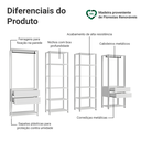 Ver imagem 5 de Guarda-Roupa Closet Modulado 4 Gavetas 258 cm Valencia Madesa 02