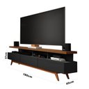 Ver imagem 3 de Rack para TV até 72 Polegadas 180cm 3 Gavetas 4 Nichos Vivare Giga Móveis