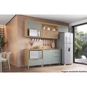Ver imagem 3 de Armário Aéreo de Cozinha Modulado com Nicho Marquesa 120cm 1 Porta Basculante MDF Marrom Nesher
