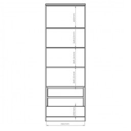 Guarda Roupa Juvenil 4 Peças 4 Portas 4 Gavetas com Módulo Escrivaninha Elegance  - 18