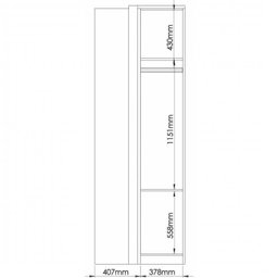 Guarda Roupa Juvenil 4 Peças 4 Portas 4 Gavetas com Módulo Escrivaninha Elegance  - 16