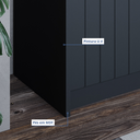 Ver imagem 5 de Buffet Aparador 4 Portas 100% MDF Chumbo 152cm Lia Cimol Preto