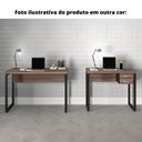 Ver imagem 2 de Mesa de Escritório Pé Tubular PE25 em MDP 90 x 60 cm Branca com Base Branca