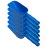 06x Pá Colher Dosadora para Gelo Pegador Cereais Ração Grãos - Azul - 1