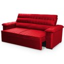 Ver mais imagens de Sofá Retrátil Reclinável 2 Lugares com Molas 1,50m Quantum Suede Velut Vermelho - King House