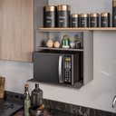 Ver imagem 1 de Suporte Armário para Forno e Microondas Porta Tempero para Cozinha Louis 60cm Grafite M12 D'Rossi