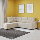 Ver imagem 5 de Sofá de Canto com Puff 6 Lugares 238cm Gávea