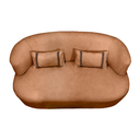 Ver imagem 6 de Banco Orgânico 2 Lugares Sofá Roma Sala Almofadas 140cm Bouclé:terracota