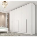 Ver imagem 1 de Guarda Roupa Casal 6 Portas 6 Gavetas 100% Mdf Fortuna Neve