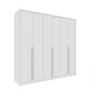Ver imagem 3 de Guarda Roupa Casal 6 Portas 6 Gavetas 100% Mdf Fortuna Neve