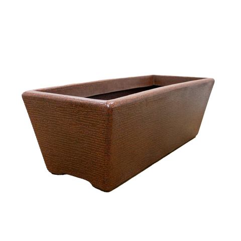 Floreira Grafiato Linha Jasmine Tamanho 20x80x25cm Cor Ferrugem Durín