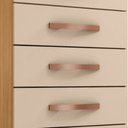 Ver imagem 5 de Comoda 5 Gavetas 57 Cm Moden 2259 Carvalho Am Off White Incp