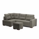 Ver imagem 2 de Sofá de Canto com Puff 6 Lugares 238cm Gávea