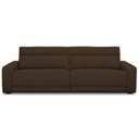 Ver imagem 1 de Sofá 3 Lugares Rettrátil Reclinável Elétrico 224cm Mazi L06 Couro Marrom - Lyam Decor