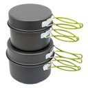 Ver imagem 3 de Kit Panelas Camping Pesca Dobrável Alumínio Leve e Resistente