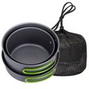 Ver imagem 2 de Kit Panelas Camping Pesca Dobrável Alumínio Leve e Resistente