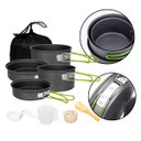 Ver imagem 1 de Kit Panelas Camping Pesca Dobrável Alumínio Leve e Resistente