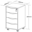 Ver imagem 2 de Gaveteiro Bit Preto 5671