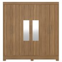 Ver imagem 5 de Guarda Roupa Casal 6 Portas com Espelho Elite 3 Gavetas Pratico D02Amendola Touch - Mpozenato