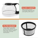 Ver imagem 6 de Elite Gourmet Ehc-5055 Cafeteira Automática 5 Xícaras Preto
