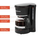 Ver imagem 2 de Elite Gourmet Ehc-5055 Cafeteira Automática 5 Xícaras Preto