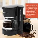 Ver imagem 4 de Elite Gourmet Ehc-5055 Cafeteira Automática 5 Xícaras Preto