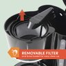 Elite Gourmet Ehc-5055 Cafeteira Automática 5 Xícaras Preto - 3