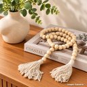 Ver imagem 3 de Colar de Mesa Decorativo Madeira 130cm Enfeite para Sala
