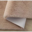 Ver imagem 2 de Tapete Pele de Coelho Redondo Melody 140cm - Jolitex - Bege