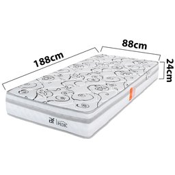 Colchão Solteiro Ortopédico Dupla Face Firme 88x188cm Bf Colchões - 2