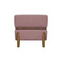 Ver imagem 2 de Puff Recamier Kodama para Cama Queen 150cm Pé Castanho Rosê Bouclé