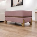 Ver mais imagens de Puff Recamier Kodama para Cama Queen 150cm Pé Castanho Rosê Bouclé