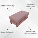 Ver imagem 6 de Puff Recamier Kodama para Cama Queen 150cm Pé Castanho Rosê Bouclé