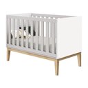 Ver imagem 6 de Berço Americano e Guarda Roupa Classic 3 Portas Branco com Pés Madeira Natural ? Reller