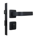 Ver imagem 1 de Fechadura Mgm Modena Externa Roseta Quadrada Preto Fosco
