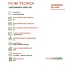 Ver imagem 5 de Guarda Roupa de Casal Uruguai 6 Portas 100% Mdf Linhamobília Cinamomo Off White