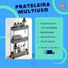 Prateleira Multiuso 3 Andares Estante Rodinhas Facil Montar Cor:cinza - 2