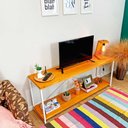 Ver imagem 3 de Rack de TV Style Square Carvalho e Branco