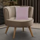 Ver imagem 2 de Kit 3 Capas para Almofada em Veludo Liso Quadrada 60x60 Cor:rosa Quartzo
