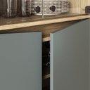 Ver imagem 7 de Conjunto Buffet Aparador 130cm e Cristaleira Cinza/Amendoa/Acqua