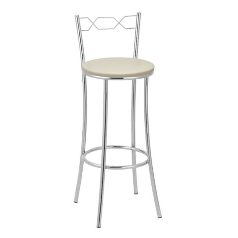 Banqueta Alta Cromada Bc51/a A101 Treparoni