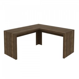 Kit 3 Peças com 1 Mesa em L 1 Estante 1 Gaveteiro Espresso Móveis - 9
