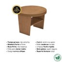 Ver imagem 3 de Mesa de Apoio Redonda Tamburato 50mm Magnum Cinamomo