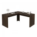 Ver imagem 5 de Kit 3 Peças com 1 Mesa em L 1 Estante 1 Gaveteiro Espresso Móveis