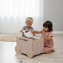 Ver imagem 4 de Baú Infantil Organizador de Brinquedos com Rodinhas - Midi - Rosa