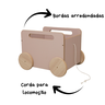 Baú Infantil Organizador de Brinquedos com Rodinhas - Midi - Rosa - 4