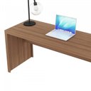 Ver imagem 7 de Conjunto 3 Peças com 1 Mesa para Escritório 1 Estante 1 Gaveteiro Espresso Móveis Marrom
