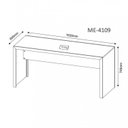 Ver imagem 6 de Kit 3 Peças com 1 Mesa para Escritório 1 Estante 1 Gaveteiro Espresso Móveis