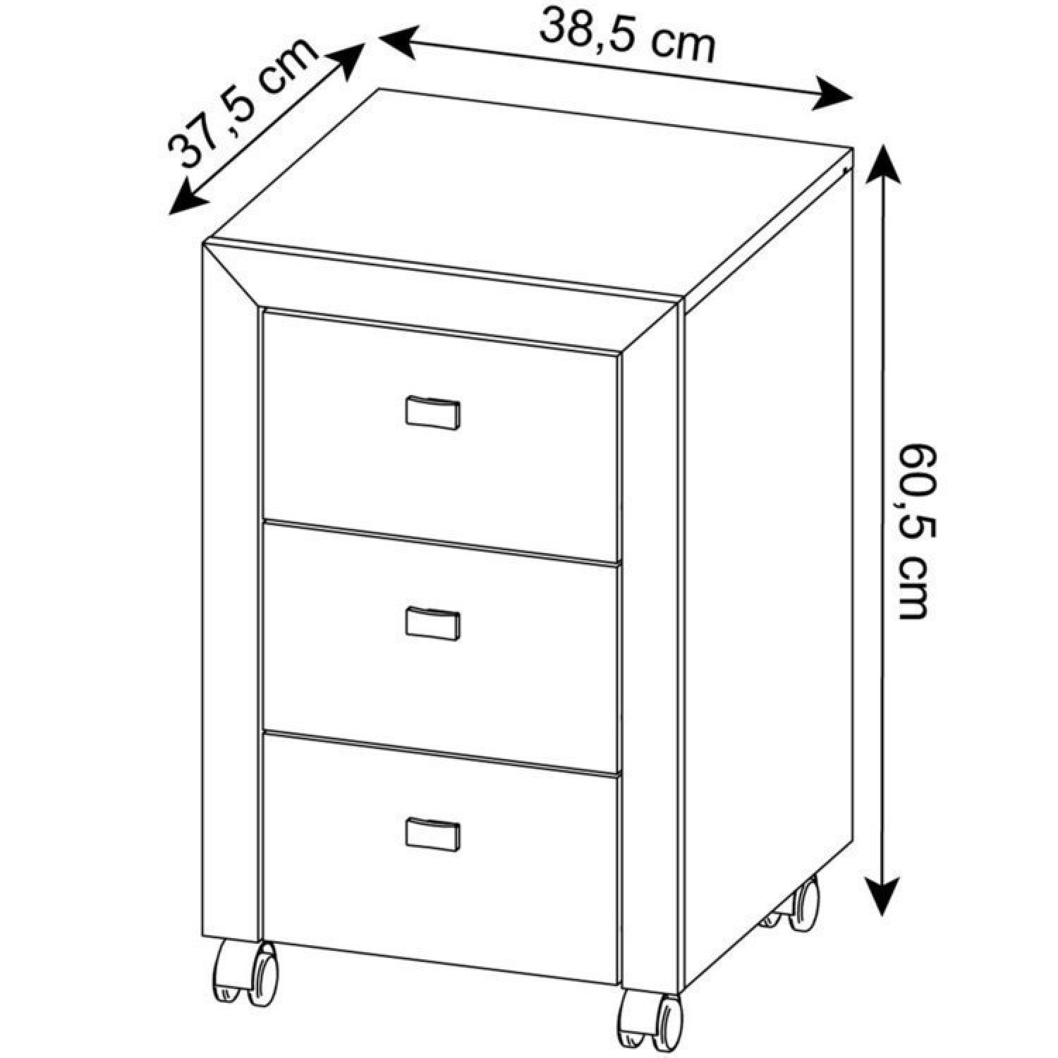 Kit 3 Peças com 1 Mesa para Escritório 1 Estante 1 Gaveteiro Espresso Móveis - 8